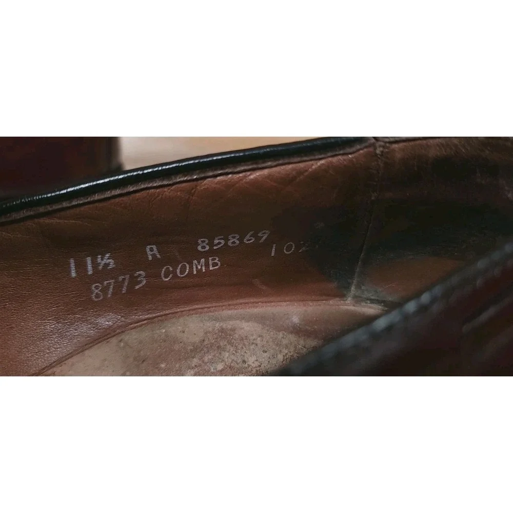 Allen Edmonds Saratoga Burgundy Leather Tassel Loafers Mens Shoes 11.5 A‎